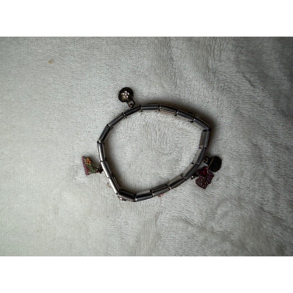 Vintage Italian Charm Bracelet Stainless Steel Y2K Girls Rule,Got boys? Charms